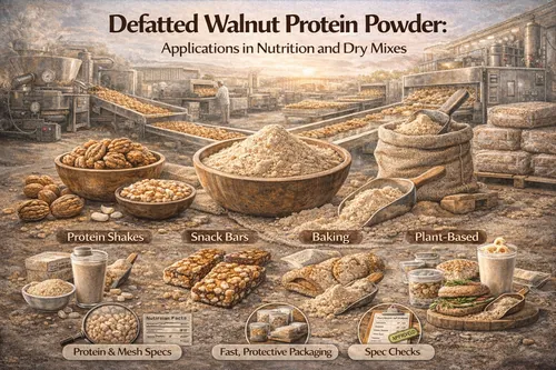 Defatted Walnut Protein Powder: Applications in Nutrition and Dry Mixes - Walnut Industrial Applications — Atlas Global Trading Co.