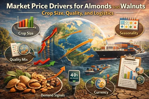 Market Price Drivers for Almonds and Walnuts: Crop Size, Quality, and Logistics - Global Almond & Walnut Market — Atlas Global Trading Co.